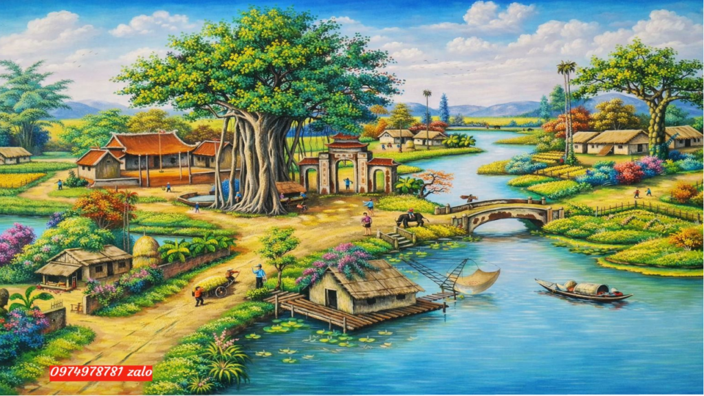 Tranh đồng quê việt nam