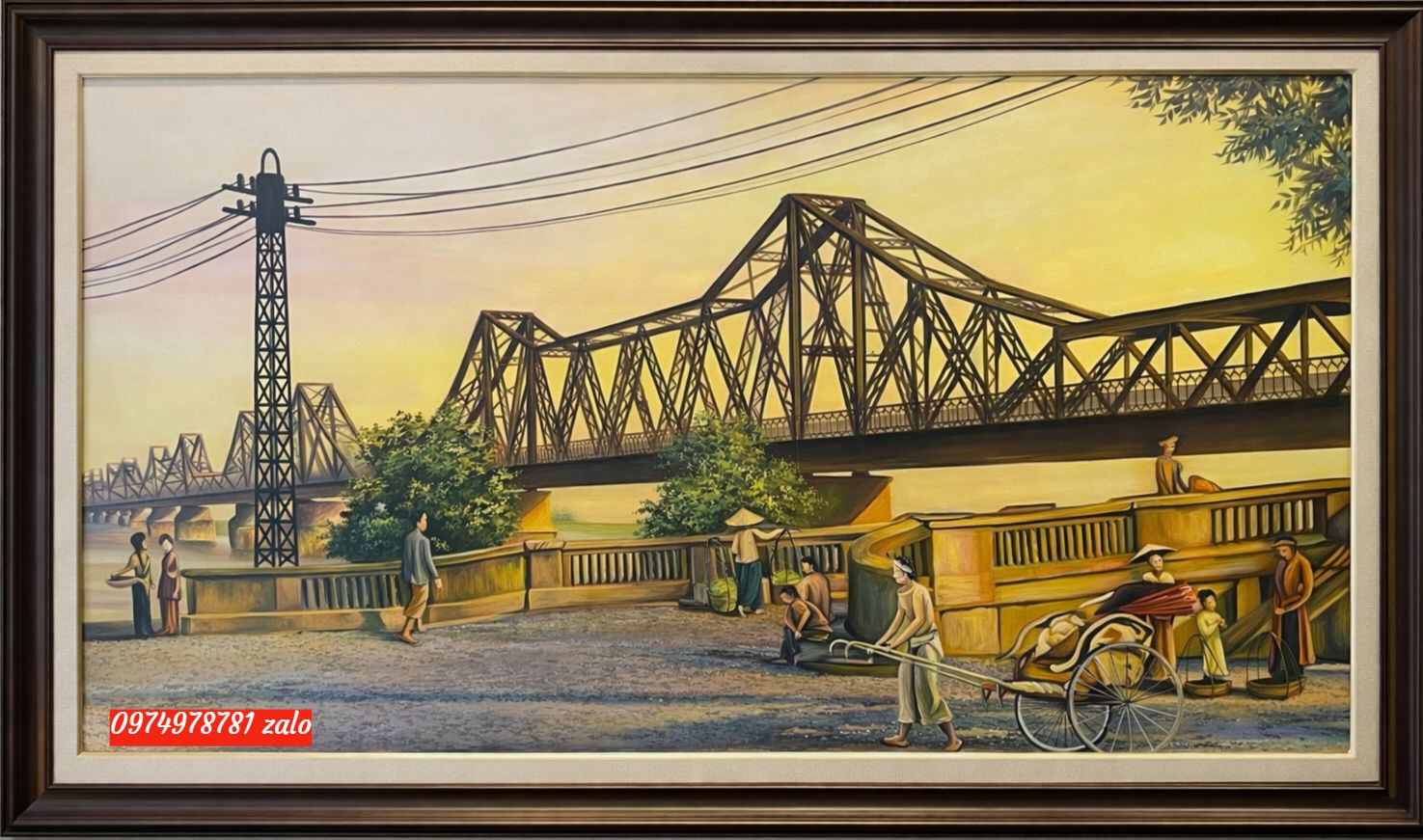 Tranh cầu long biên