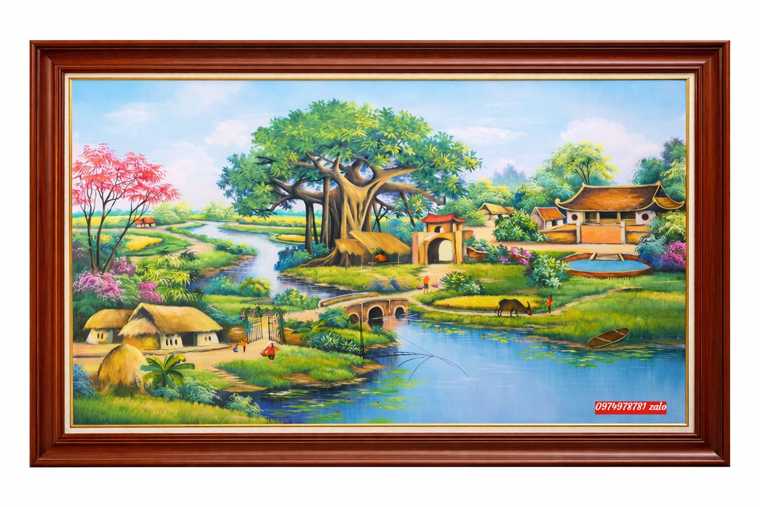 Tranh Đồng Quê sơn dầu đẹp SN66