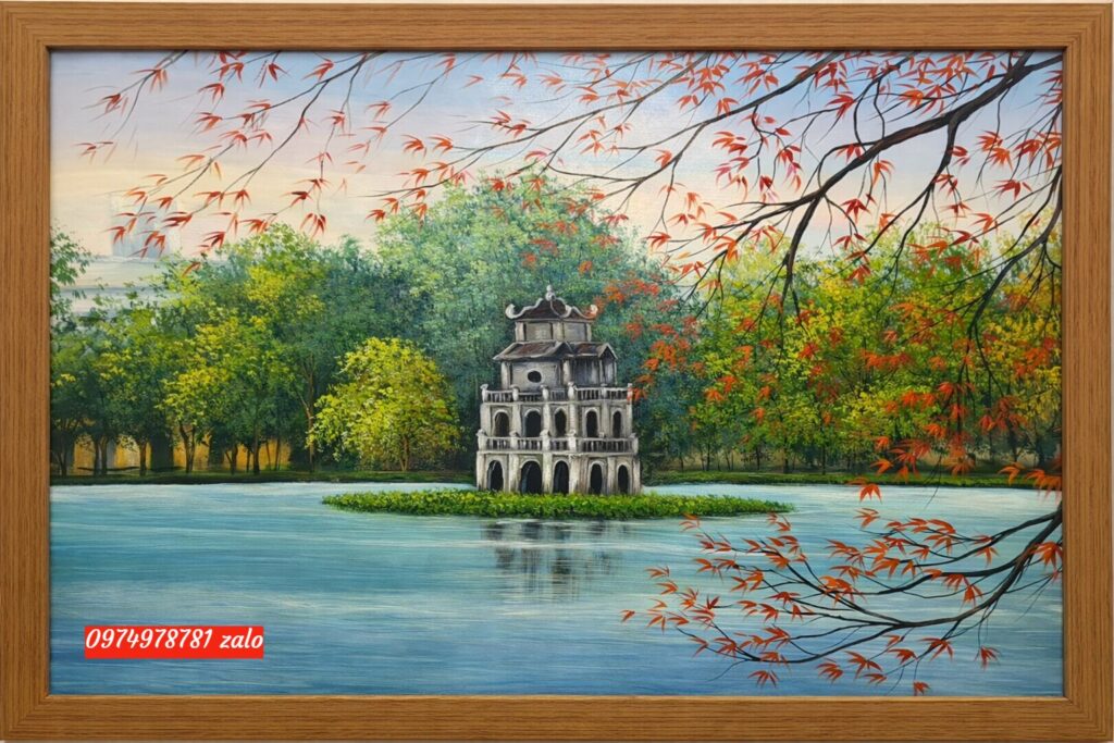 Tranh sơn dầu Hồ Gươm