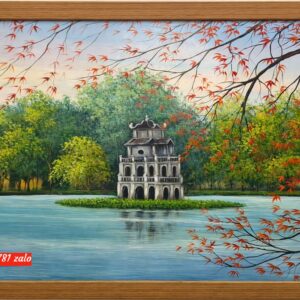 Tranh sơn dầu hồ gươm