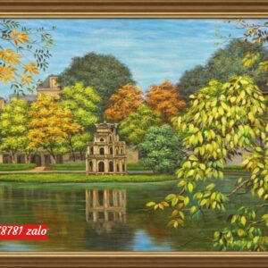 Tranh hồ gươm ,Tranh hồ gươm tháp rùa Hà Nội