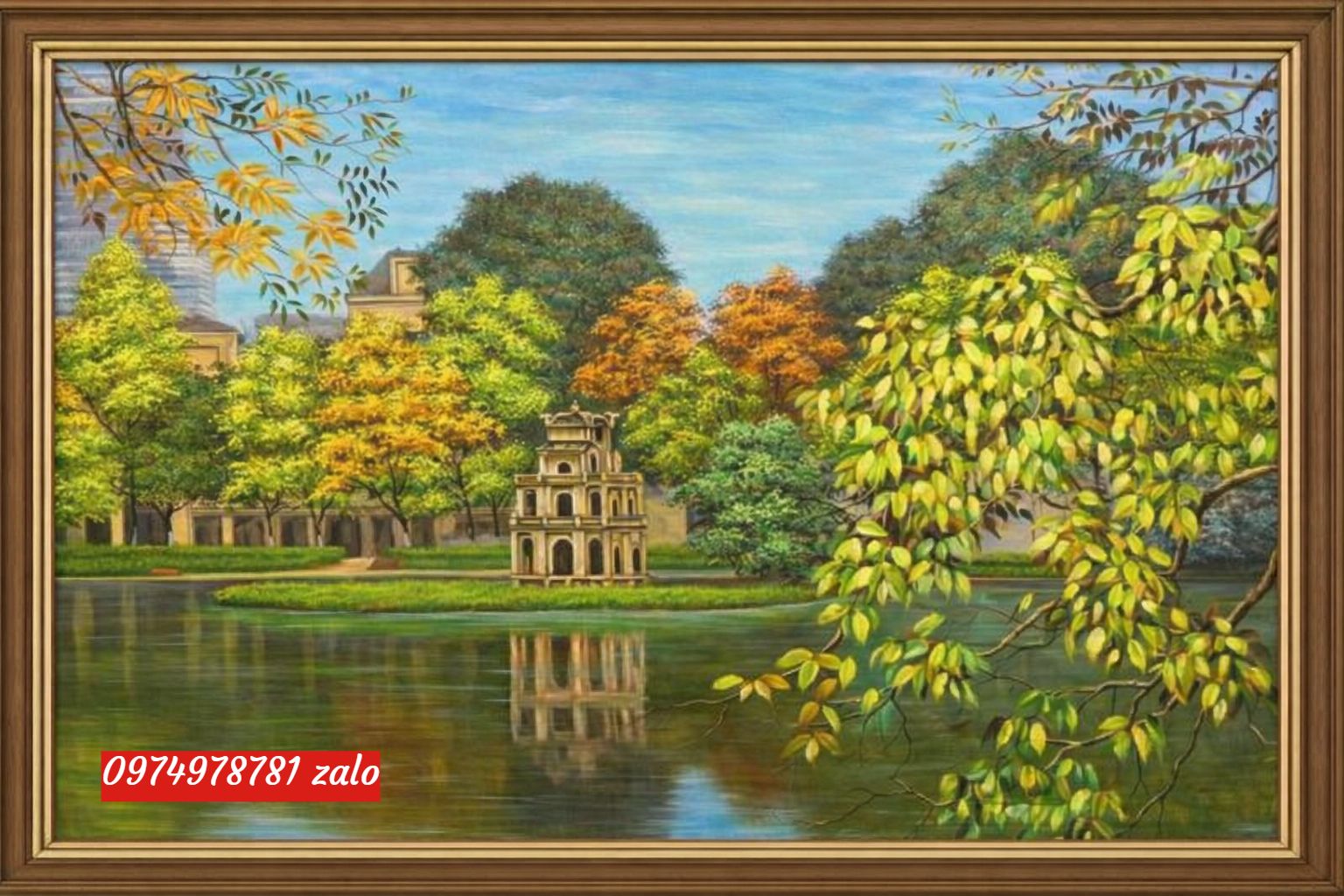 Tranh hồ gươm ,Tranh hồ gươm tháp rùa Hà Nội