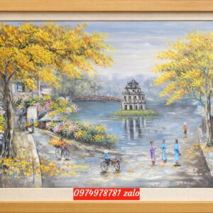 Tranh hồ gươm nghệ thuật