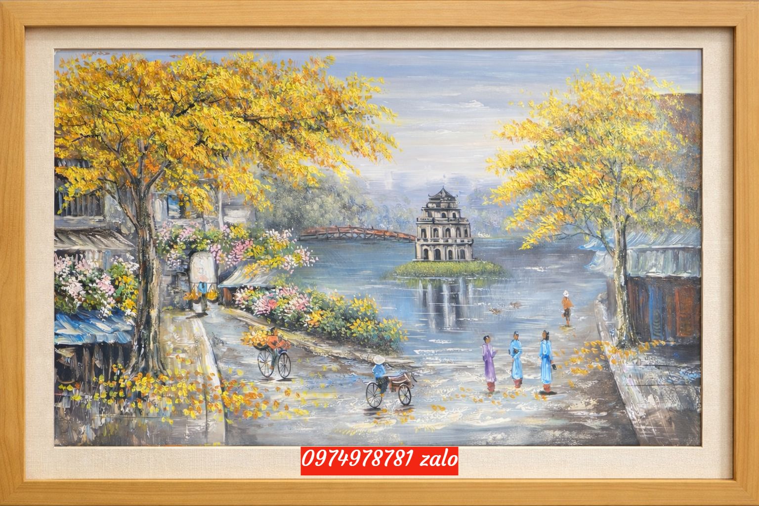 Tranh hồ gươm nghệ thuật