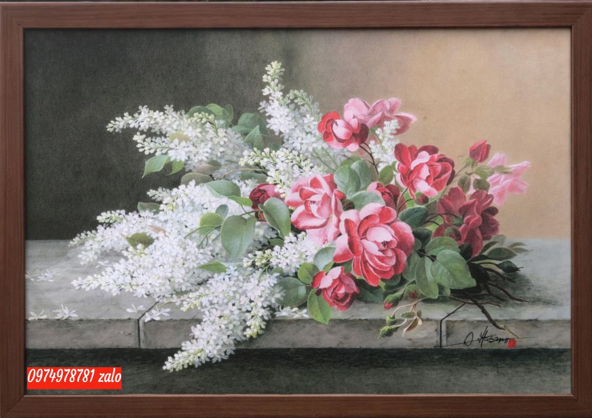 Tranh hoa hồng nghệ thuật