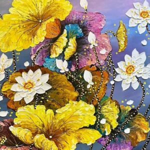 Tranh hoa sen treo tường ý nghĩa SN23