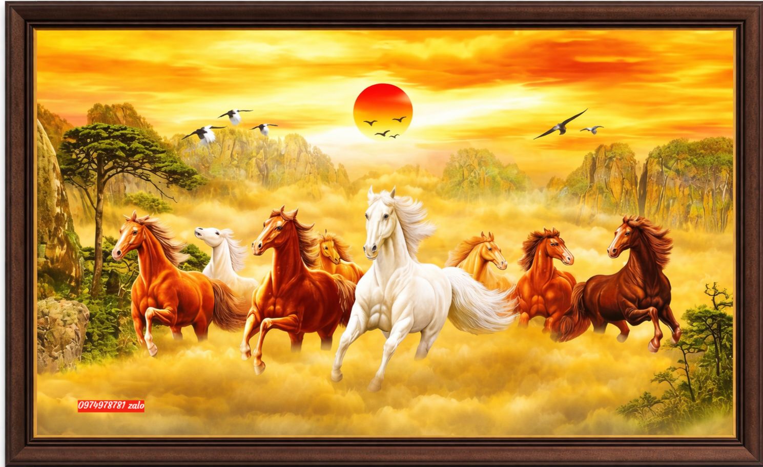 Tranh sơn dầu Tranh mã đáo thành công