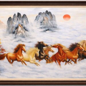 tranh mã đáo thành công chạy sương mù