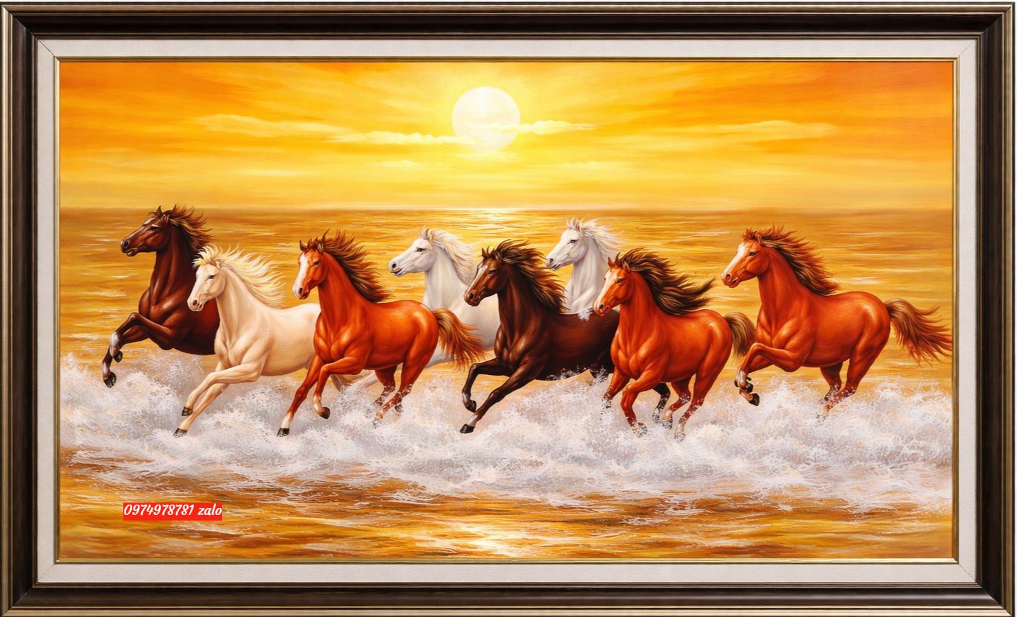 Tranh mã đáo thành công tranh ngựa chạy phi nước đại