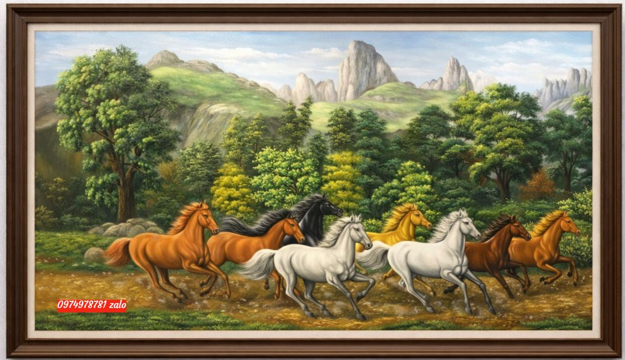 Tranh ngựa mã đáo thành công phong thuỷ