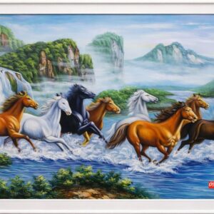 Tranh mã đáo thành công ý nghĩa phòng làm việc