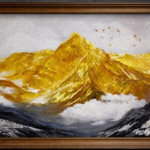 Tranh núi phong thuỷ treo phòng làm việc