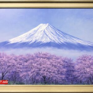 Tranh sơn dầu núi phú sĩ ,tranh núi phú sĩ nhật bản