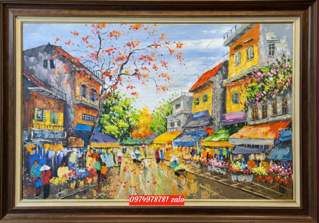 tranh phố cổ