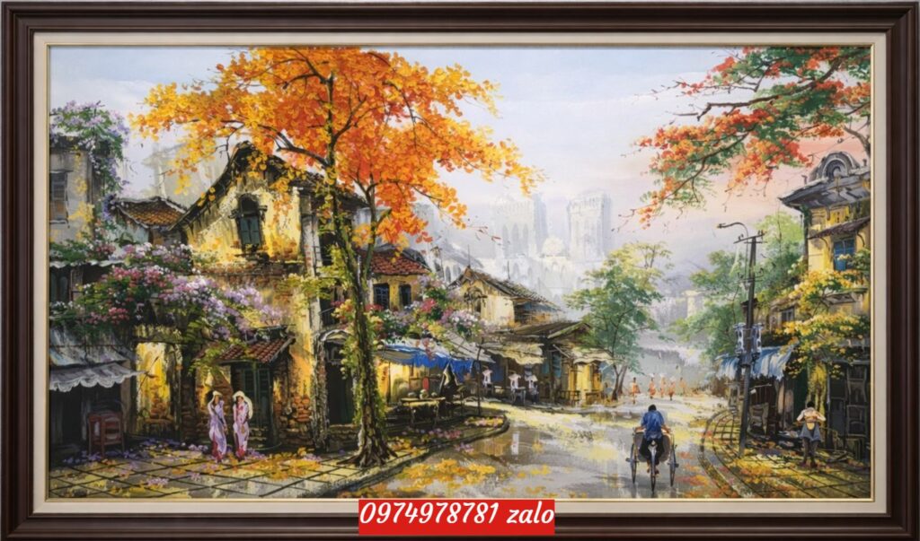 Tranh phố cổ hà nội