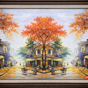 Tranh phố cổ hà nội sữa ưu thích nhất