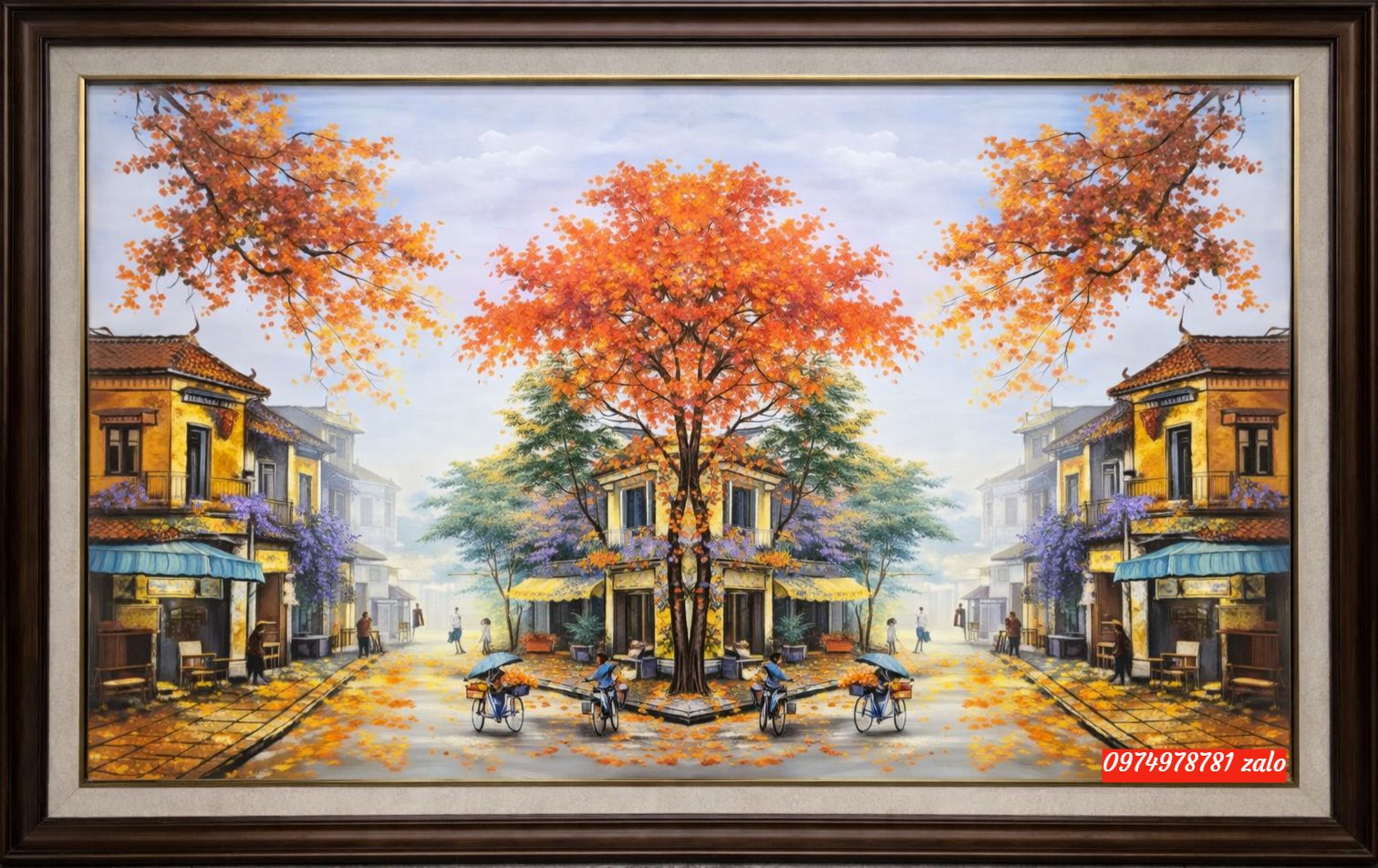 Tranh phố cổ hà nội sữa ưu thích nhất