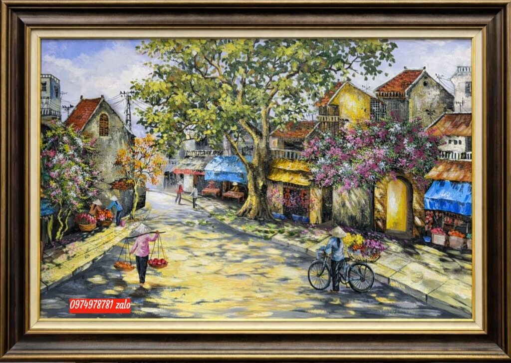 Tranh phố cổ Hà Nộ