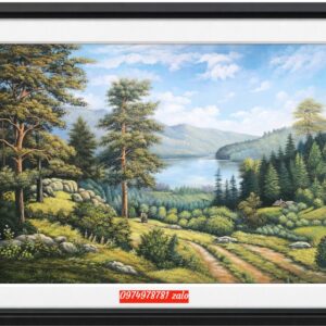 Tranh sơn dầu phong cảnh châu âu , tranh phòng khách đẹp