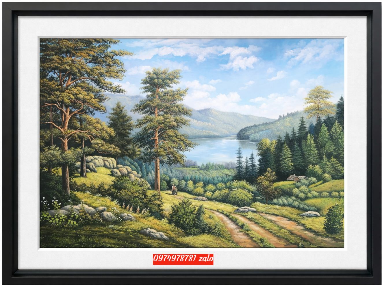 Tranh sơn dầu phong cảnh châu âu , tranh phòng khách đẹp