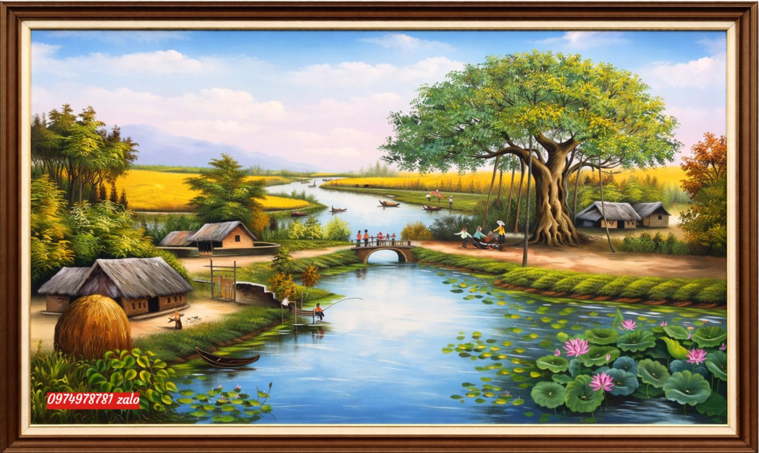 tranh phong cảnh đồng quê , Tranh phòng khách ý nghĩa