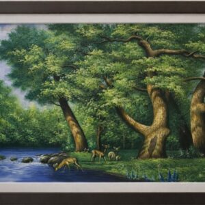 Tranh sơn dầu rừng cây, tranh rừng cây bạch dương