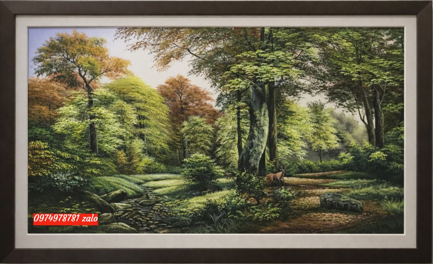 Tranh rừng cây phong cảnh đẹp nhất