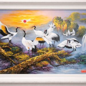 Tranh Tùng Hạc Diễn Niên Đẹp H43