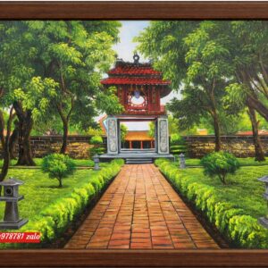 Tranh văn miếu, Tranh sơn dầu văn miếu quốc tử giám